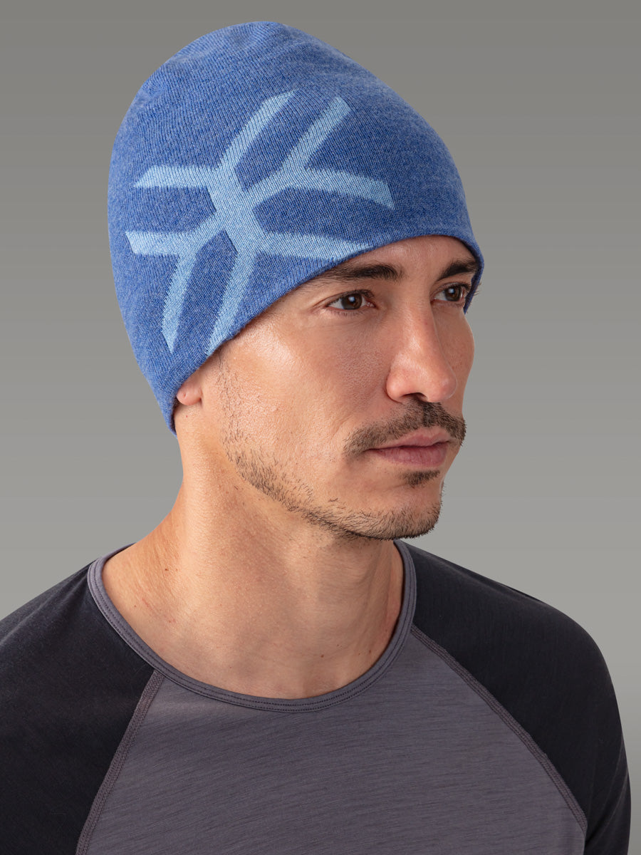UPSALA Bonnet 100% Mérinos — Blue Ice