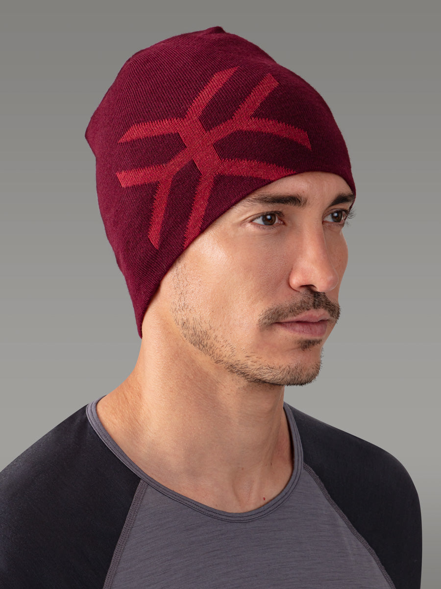 UPSALA Bonnet 100% Mérinos — Red Sienna