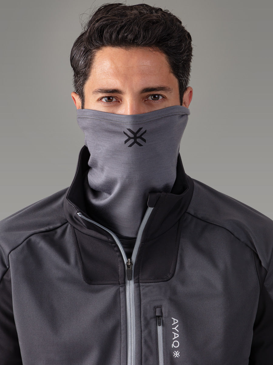 LOBBIA Tour de cou 100% Mérinos — Grey Volcano