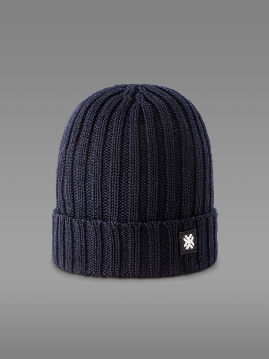 DAMMA Bonnet chaud 100% Mérinos — Deep Blue