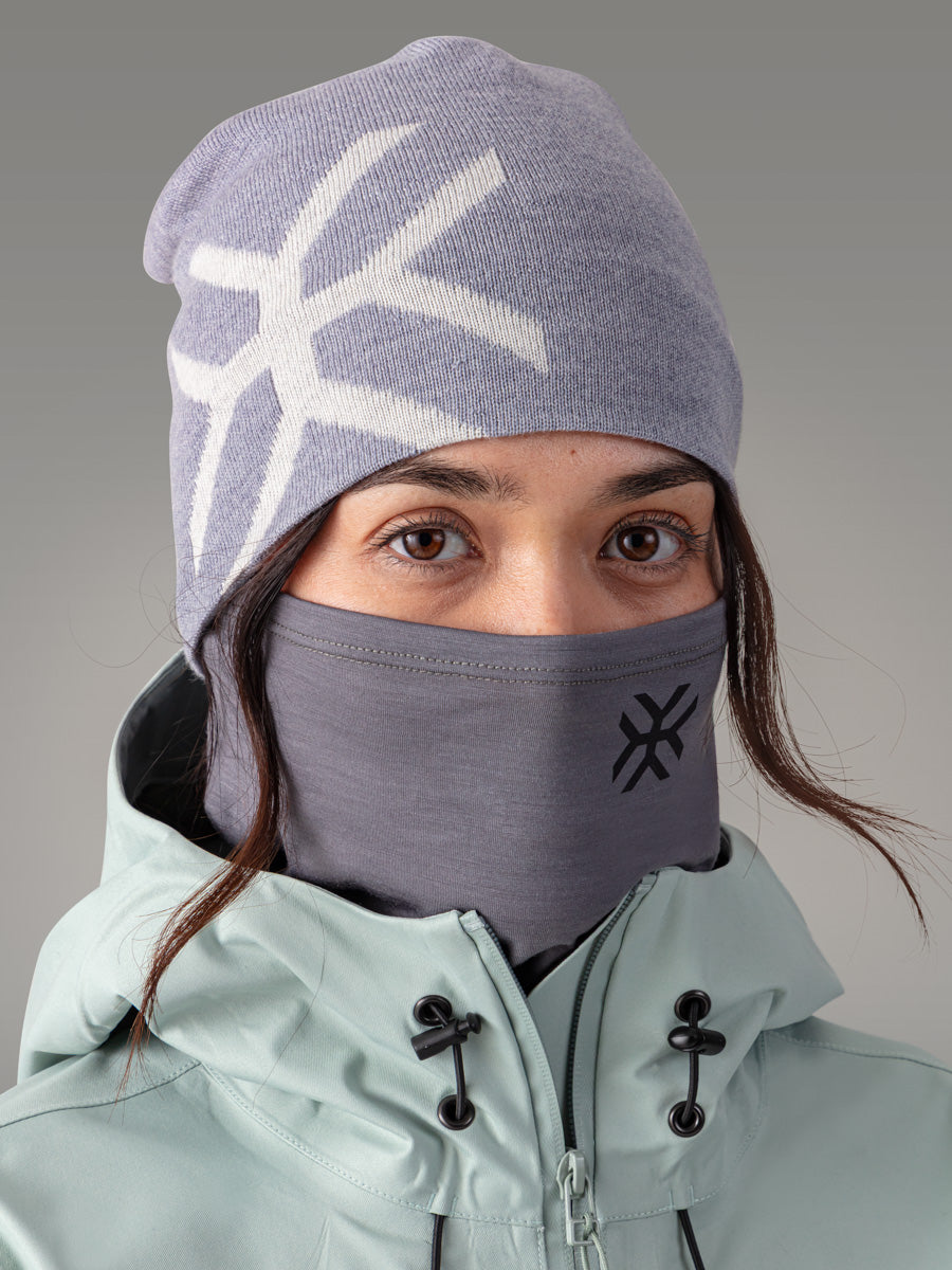 LOBBIA - Girocollo 100% Merino - coloris Grey Volcano

