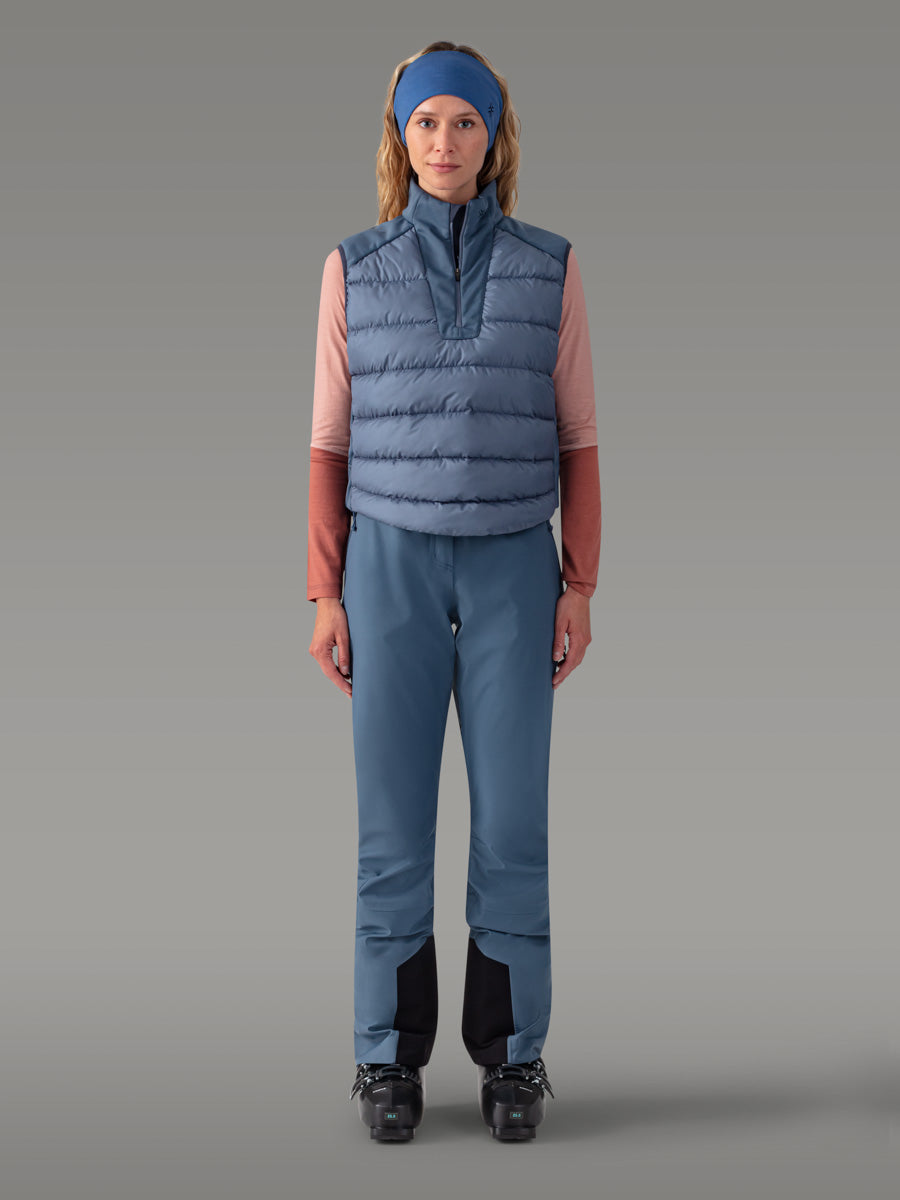 FORNO ノースリーブインサレーションジャケット — Blue Slate