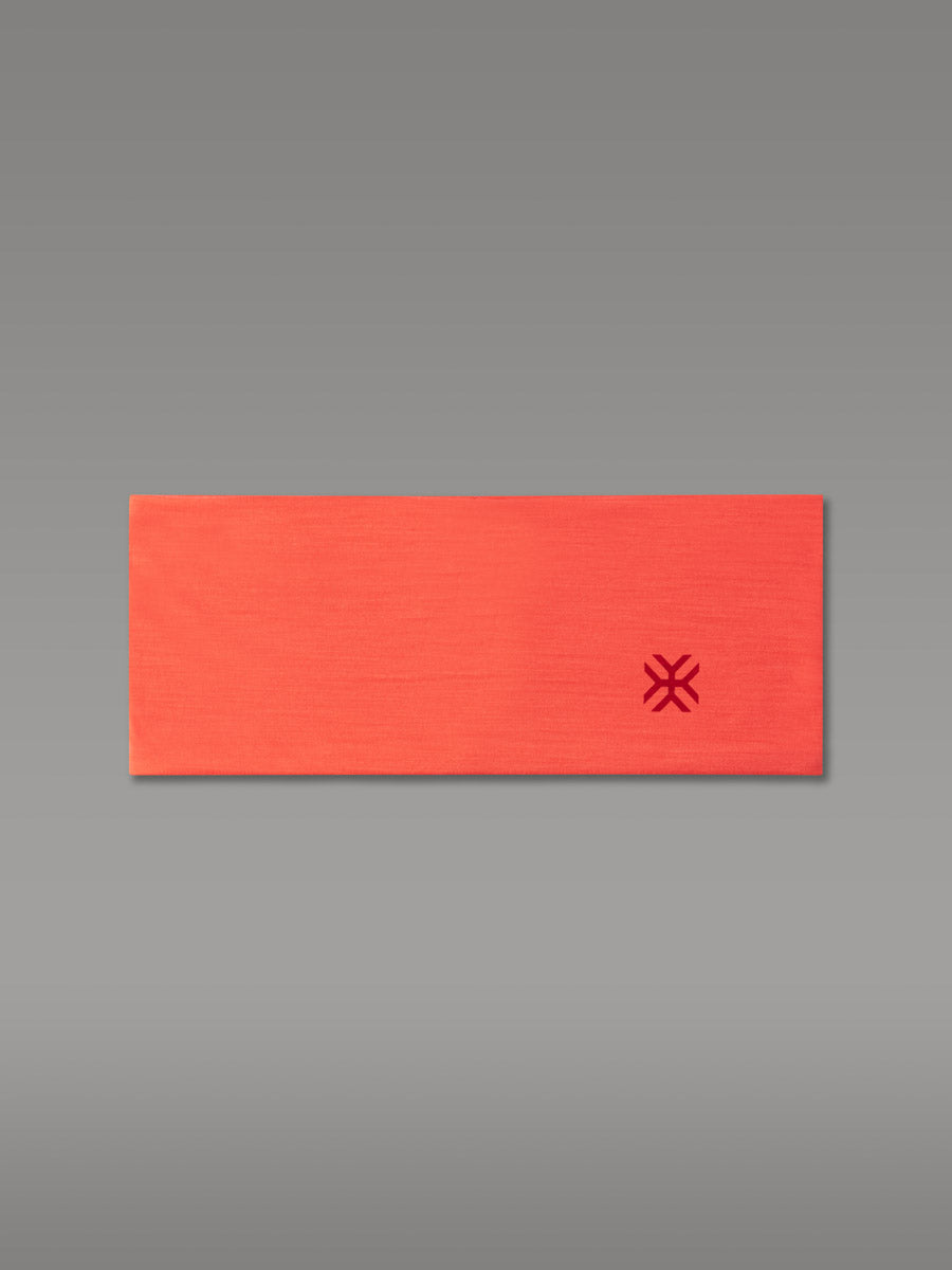 MANDRONE Bandeau 100% Mérinos — Orange Salmon