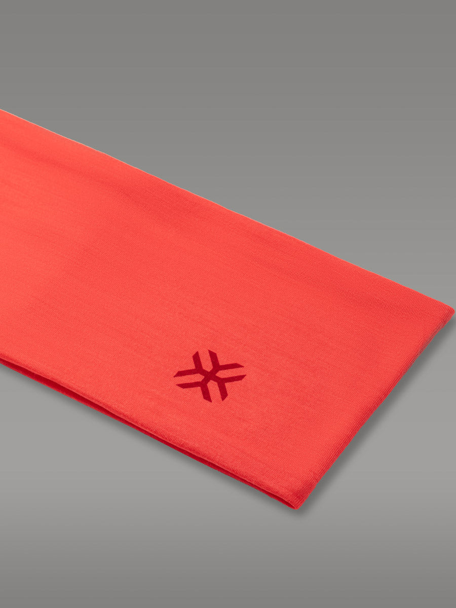 MANDRONE Bandeau 100% Mérinos — Orange Salmon
