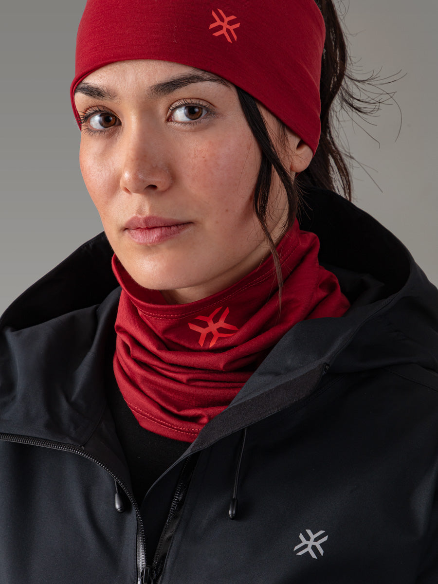 MANDRONE Bandeau 100% Mérinos - coloris Red Sienna

