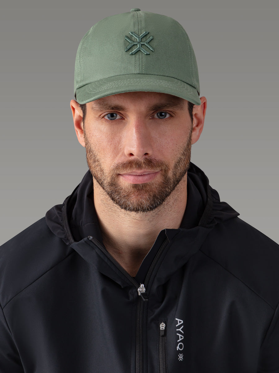 VENS Casquette coton flocon - coloris Green Mist

