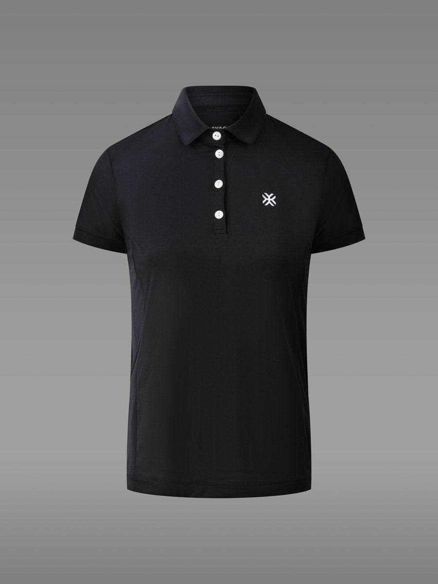 LAFFREY Lightweight Active Polo — Black Storm