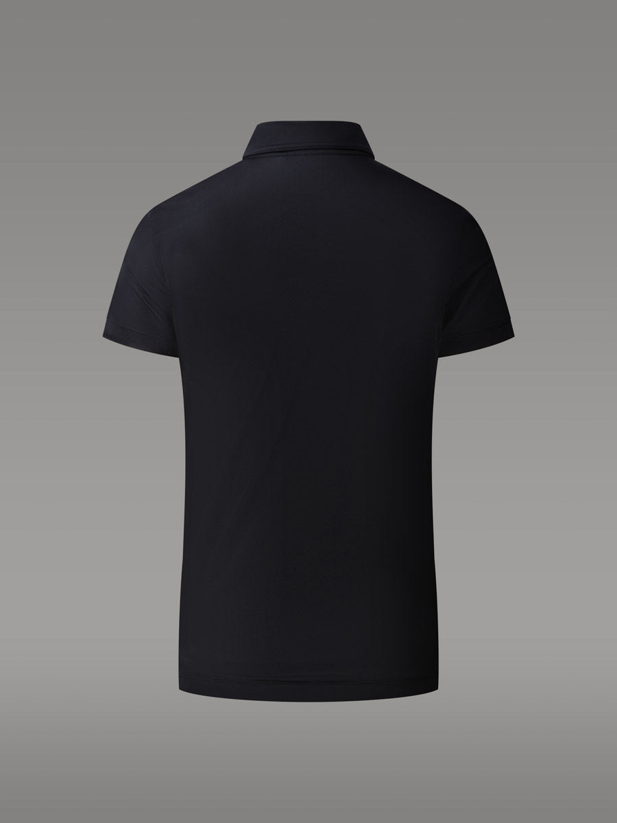 LAFFREY Lightweight Active Polo — Black Storm