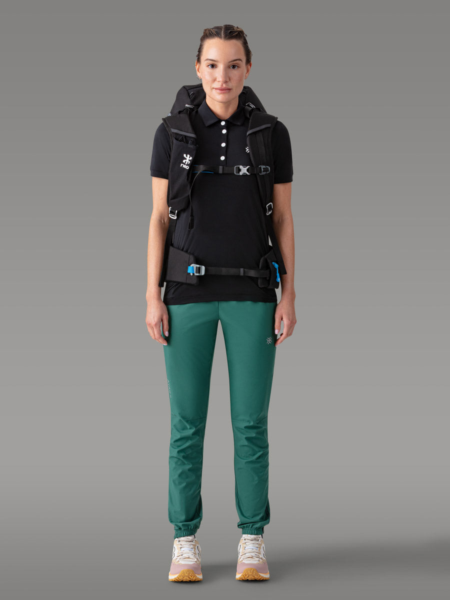 LAFFREY Lightweight Active Polo — Black Storm