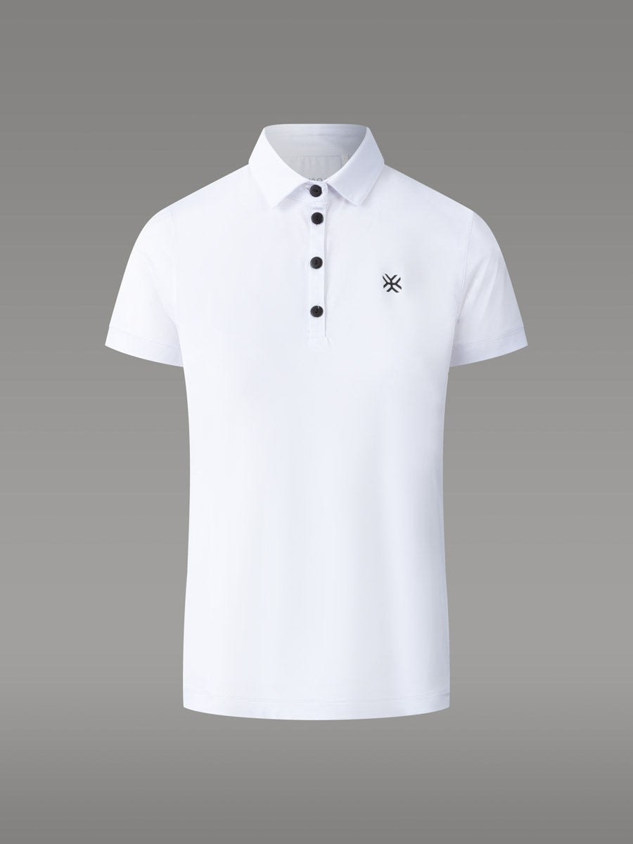 LAFFREY Lightweight Active Polo — White Rock