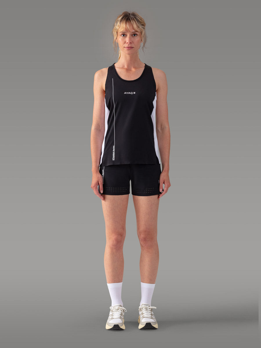 TENNO Trail/Running Stamina Tank Top — Black Storm