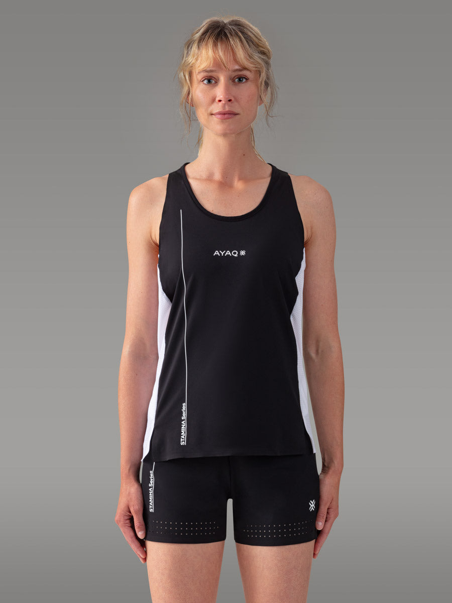 TENNO Trail/Running Stamina Tank Top — Black Storm