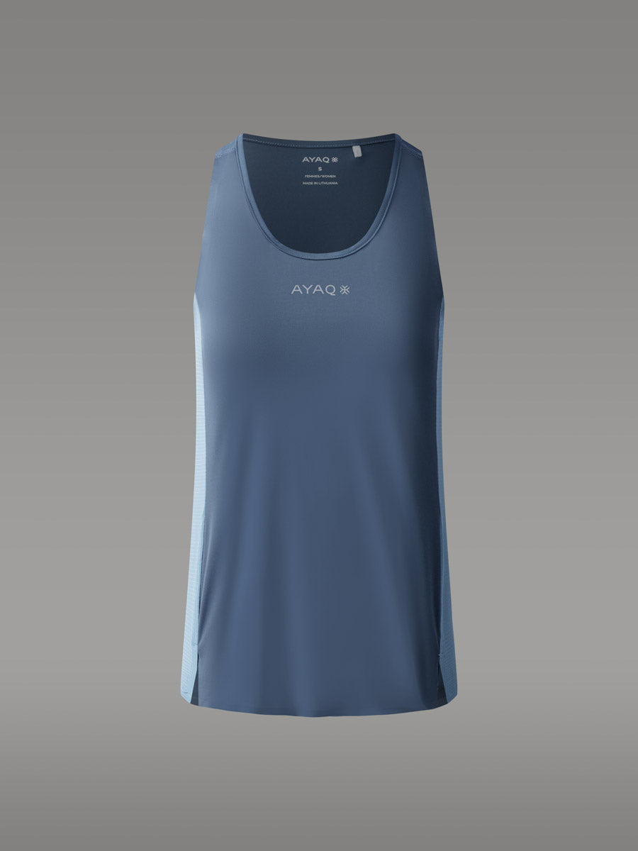TENNO Running Trail Tank Top — Blue Slate