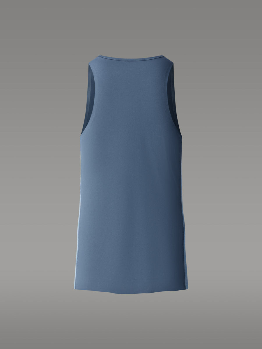 TENNO Running Trail Tank Top — Blue Slate