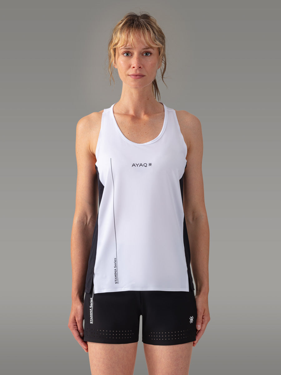TENNO Trail/Running Stamina Tank Top — White Rock