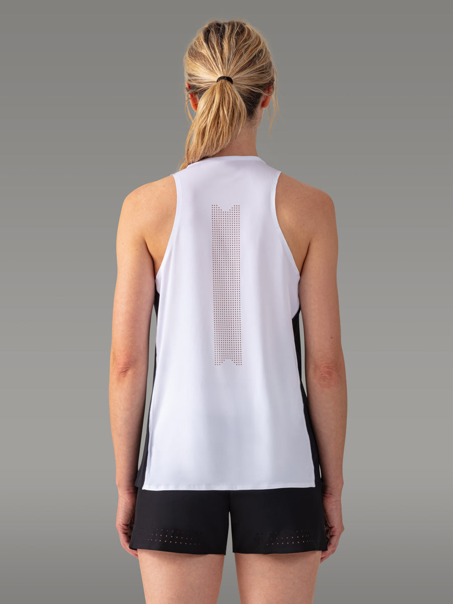 TENNO Trail/Running Stamina Tank Top — White Rock
