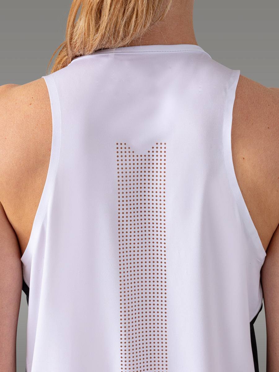 TENNO Trail/Running Stamina Tank Top — White Rock