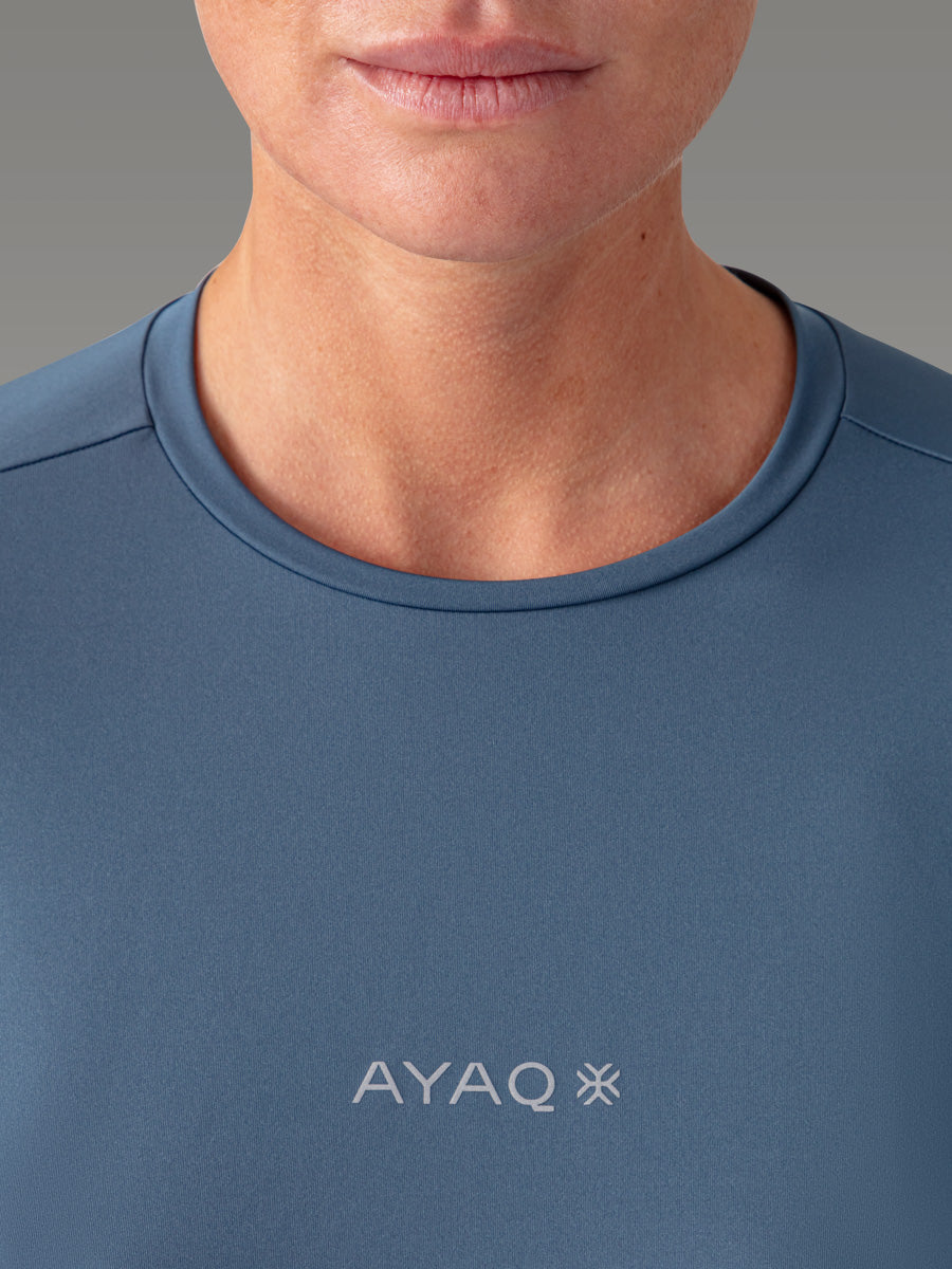 MOLVENO T-shirt technique — Blue Slate