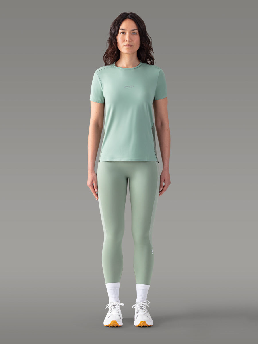 STUBAI Sømløs legging — Green Mist