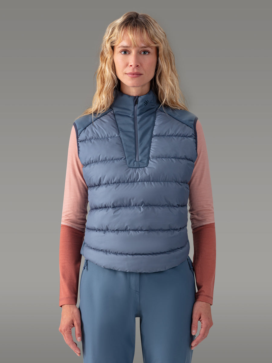 FORNO ノースリーブインサレーションジャケット — Blue Slate