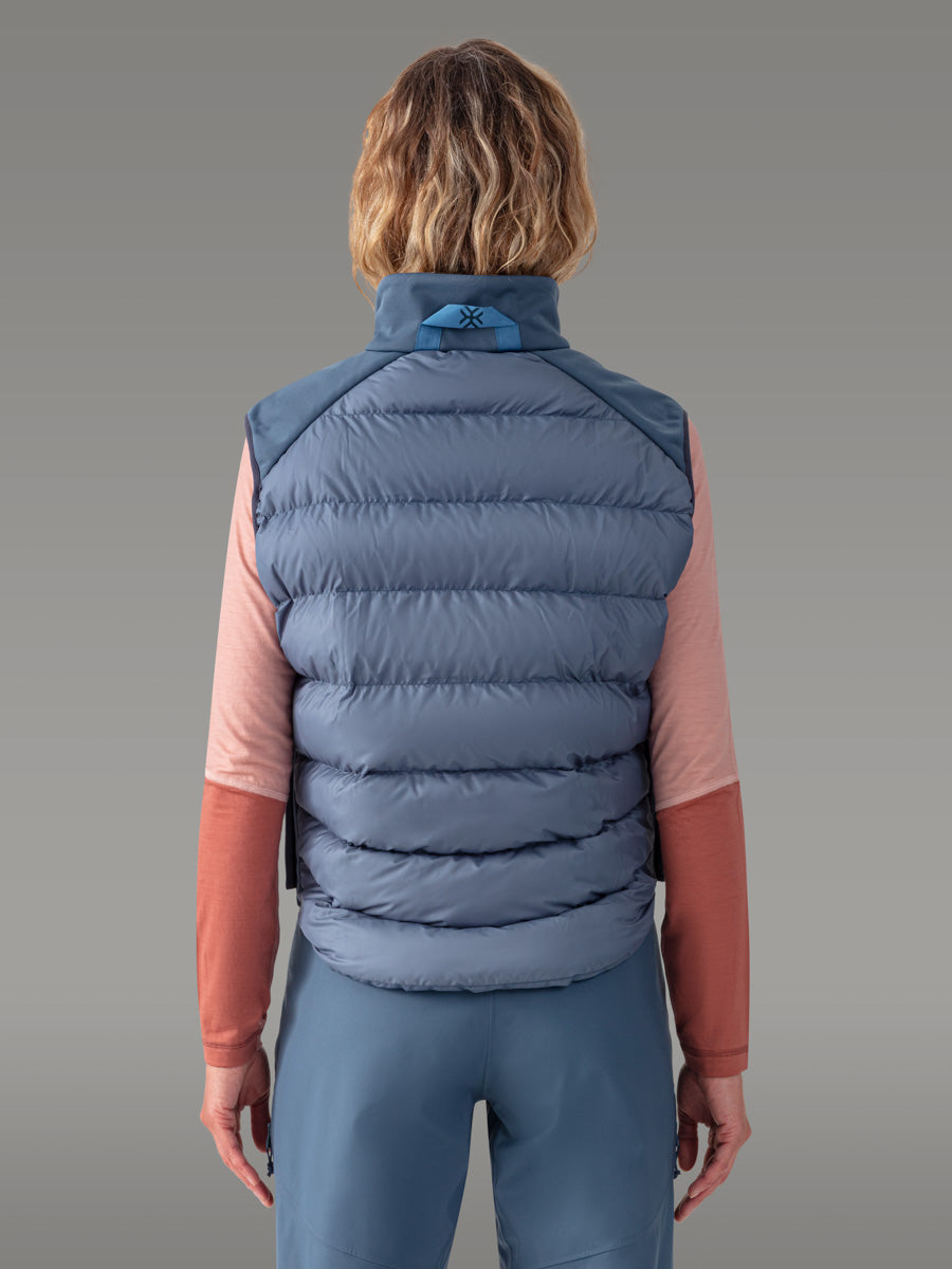 FORNO ノースリーブインサレーションジャケット — Blue Slate