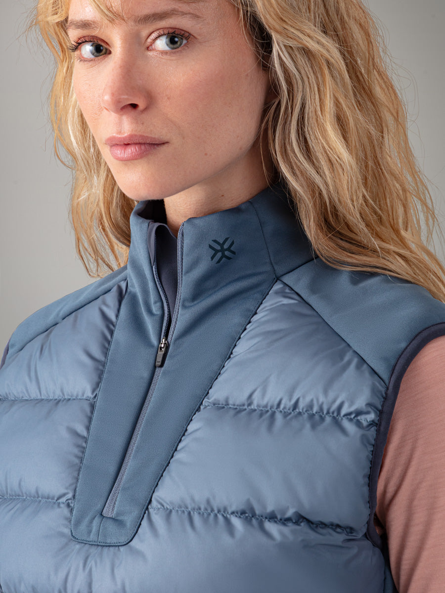 FORNO ノースリーブインサレーションジャケット — Blue Slate