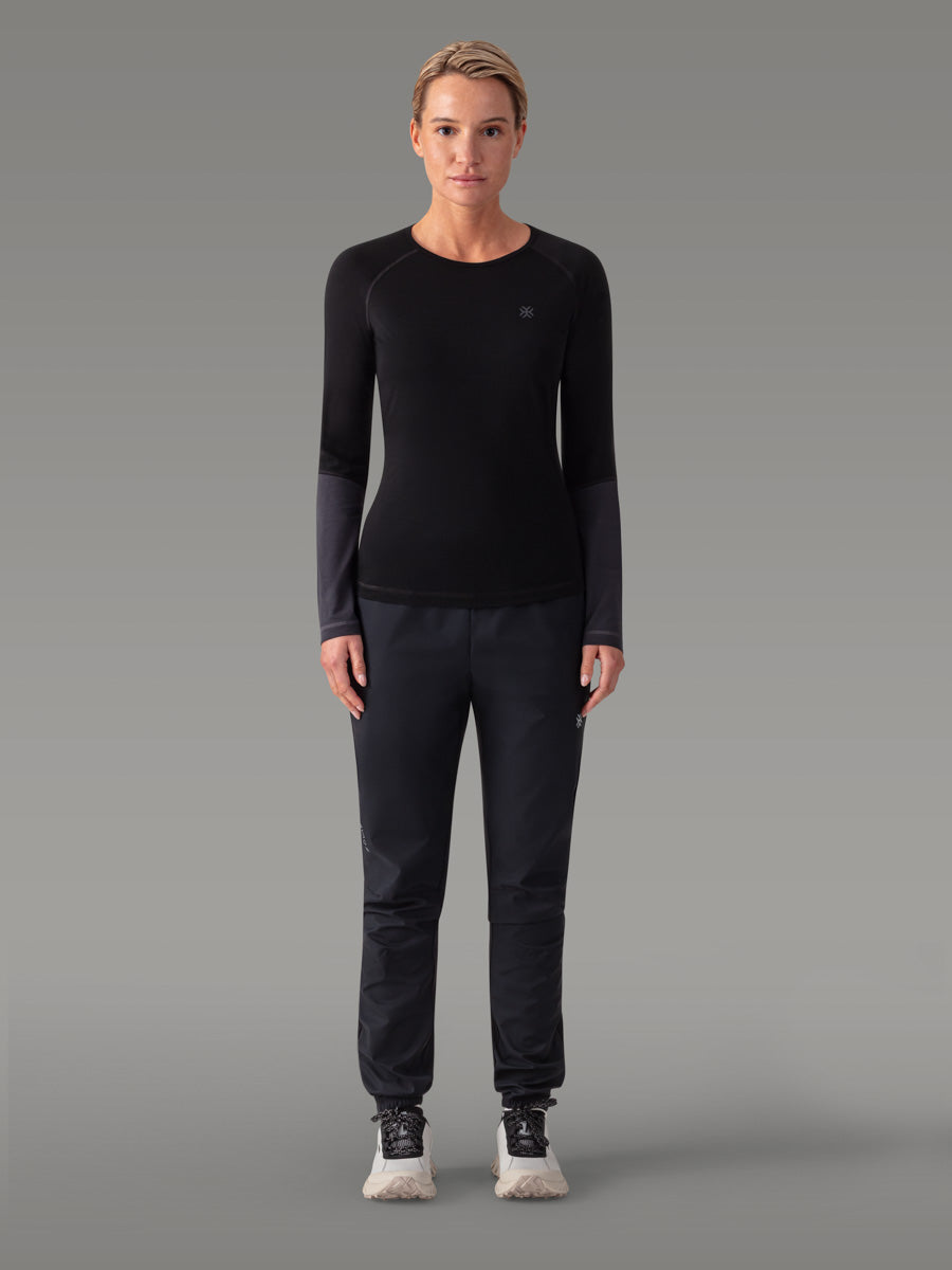 Maglietta MEFONNA 100% Merino - coloris Black Storm


