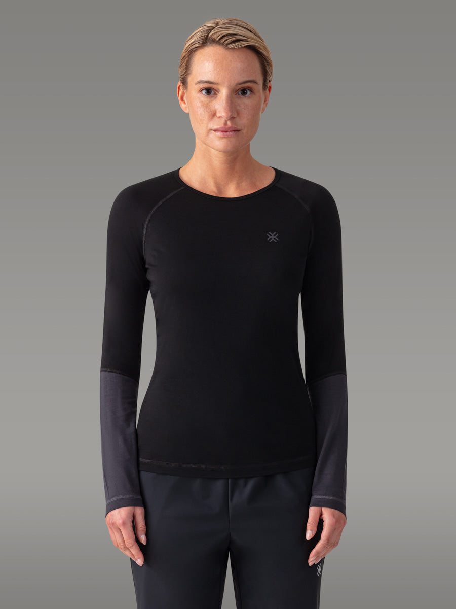 Maglietta MEFONNA 100% Merino - coloris Black Storm

