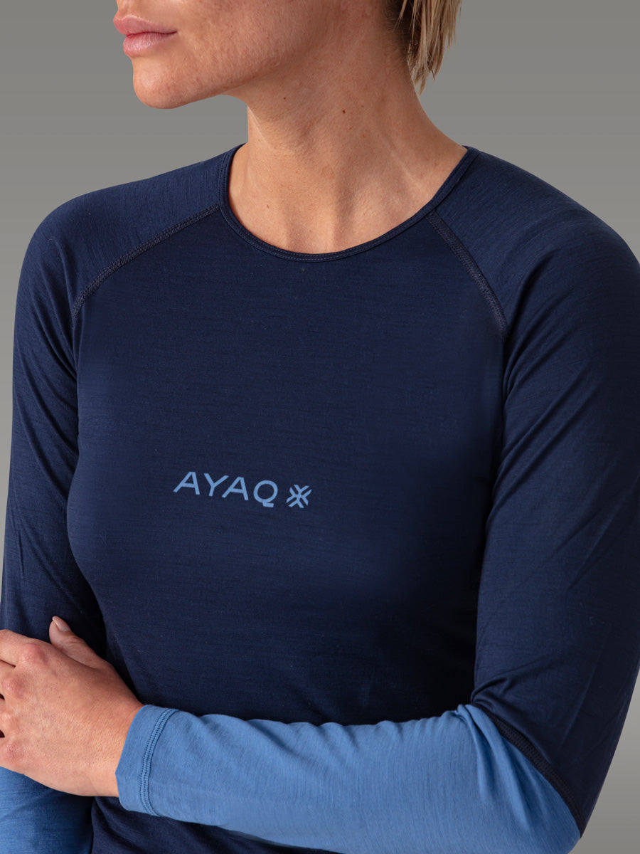 Maglietta MEFONNA 100% Merino - coloris Blue Slate

