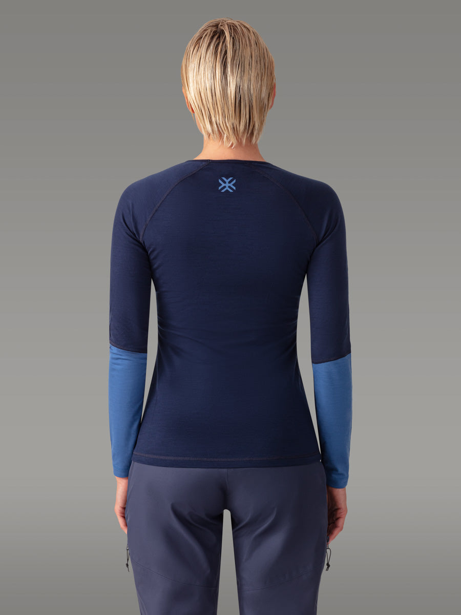 Maglietta MEFONNA 100% Merino - coloris Blue Slate

