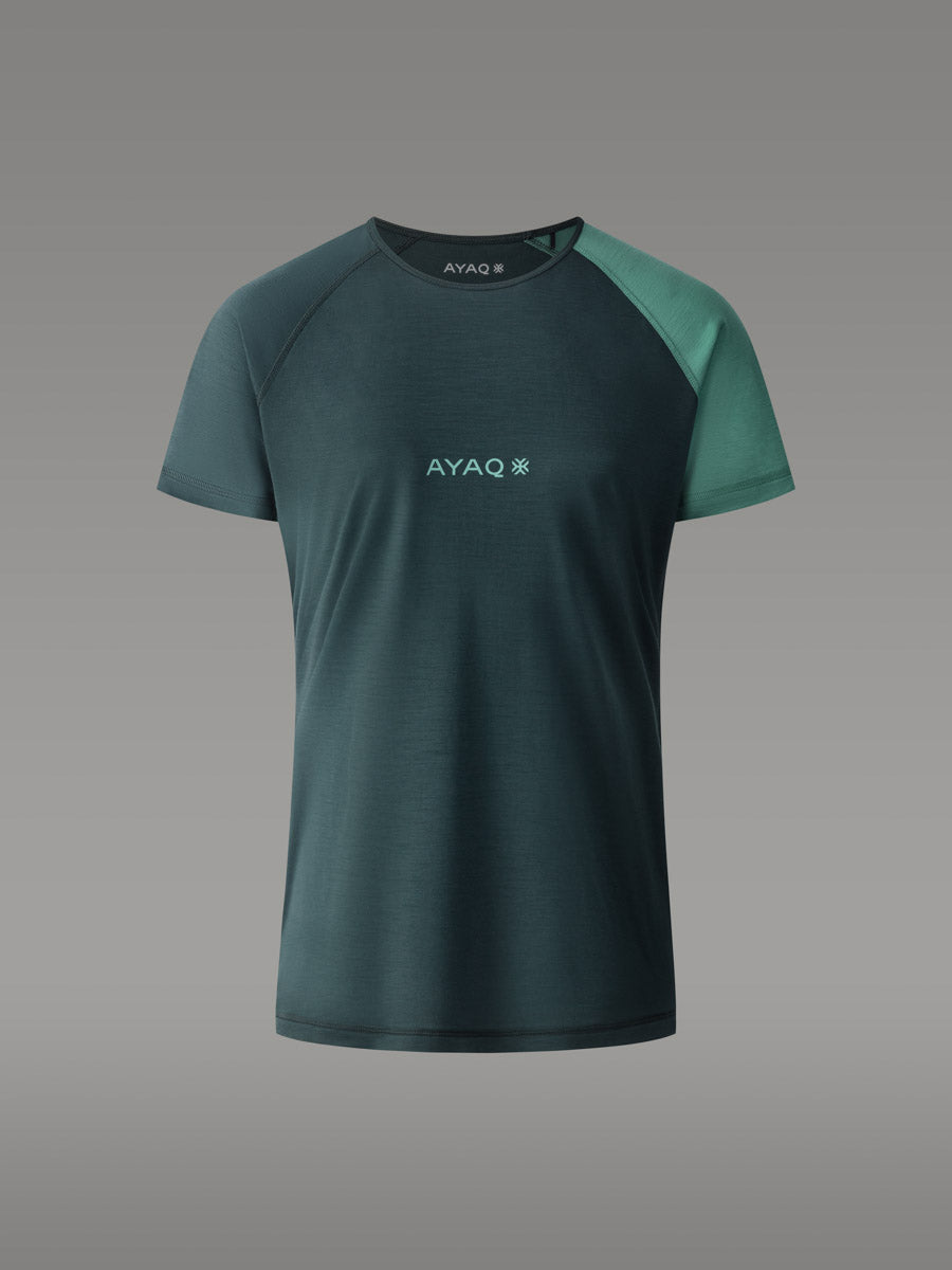 Maglietta BIAFO 100% Merino - coloris Deep Green

