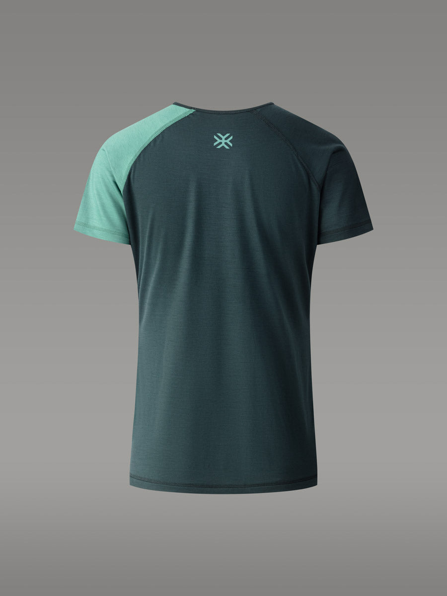 Maglietta BIAFO 100% Merino - coloris Deep Green


