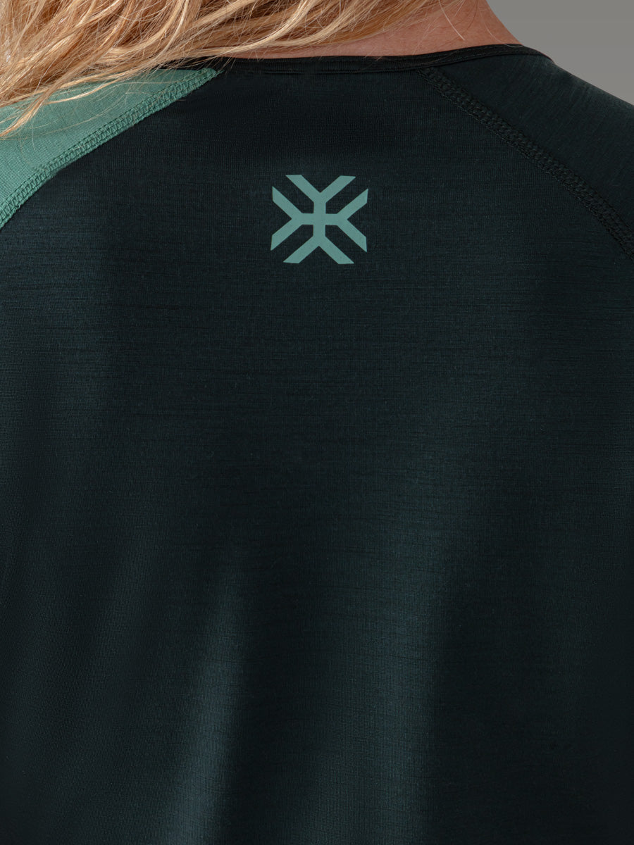 BIAFO 100 % merino T-skjorte — Deep Green