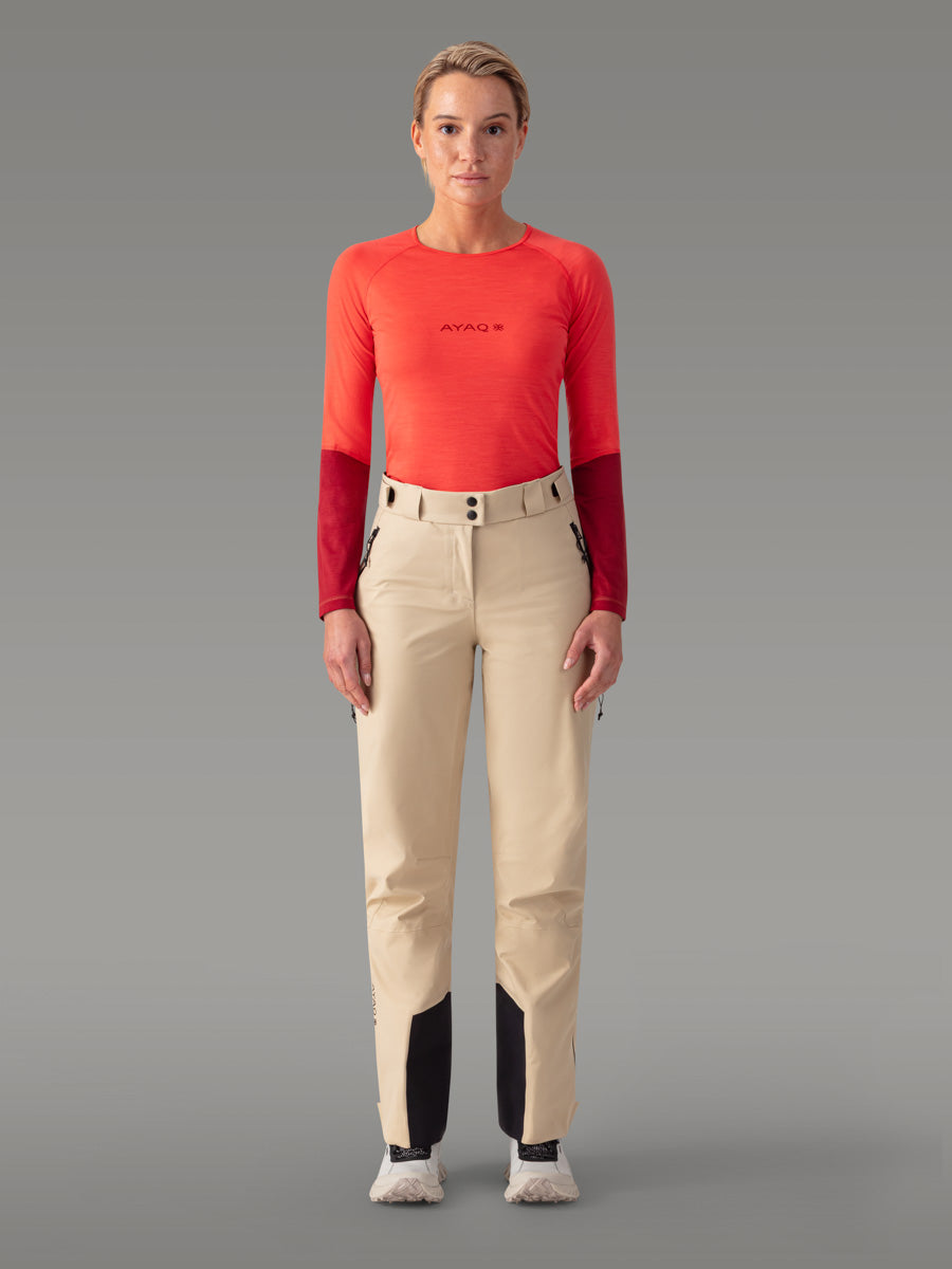 MEFONNA 100 % merino T-skjorte — Orange Salmon