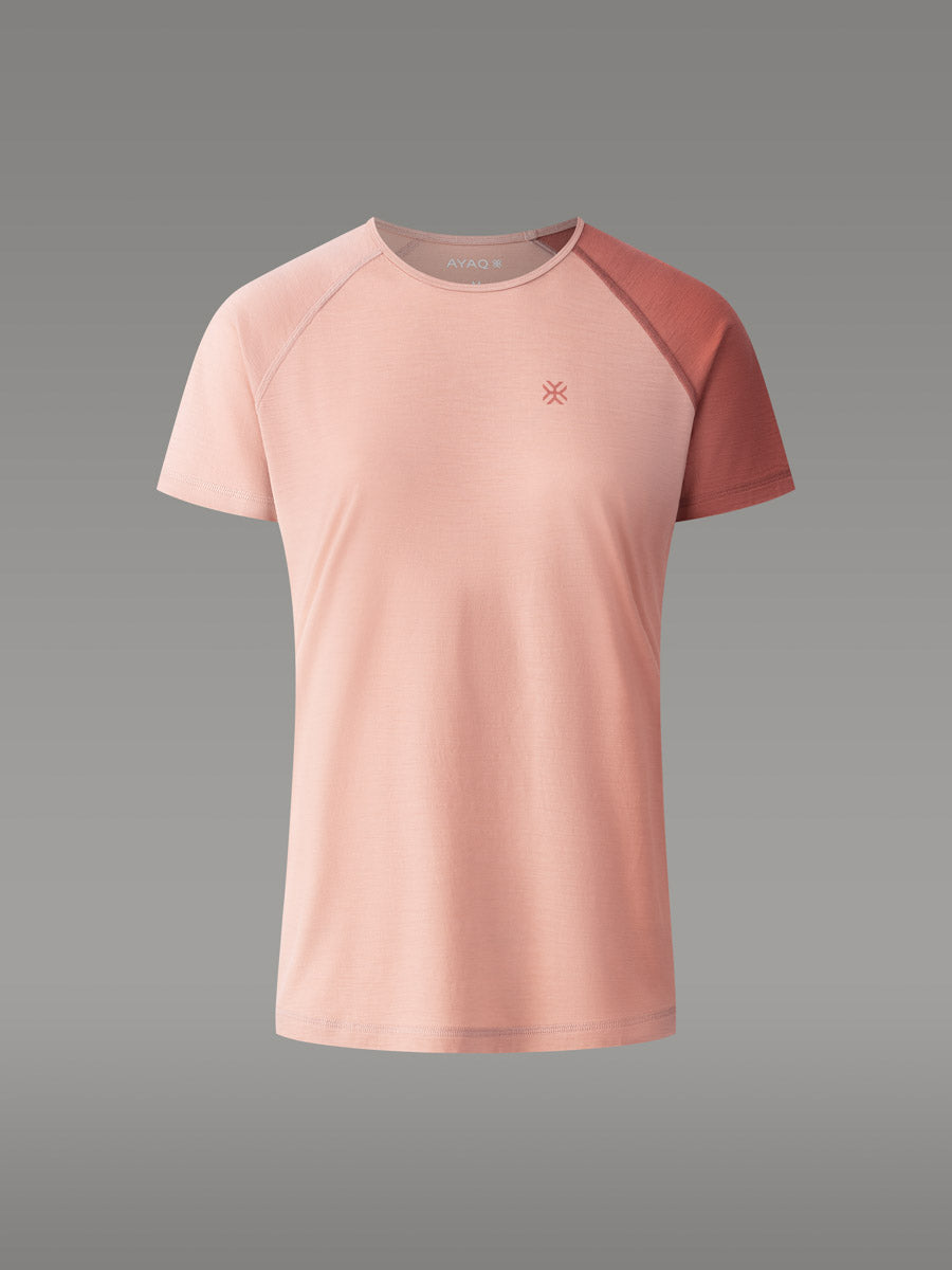 BIAFO 100 % merino T-skjorte — Powder Pink