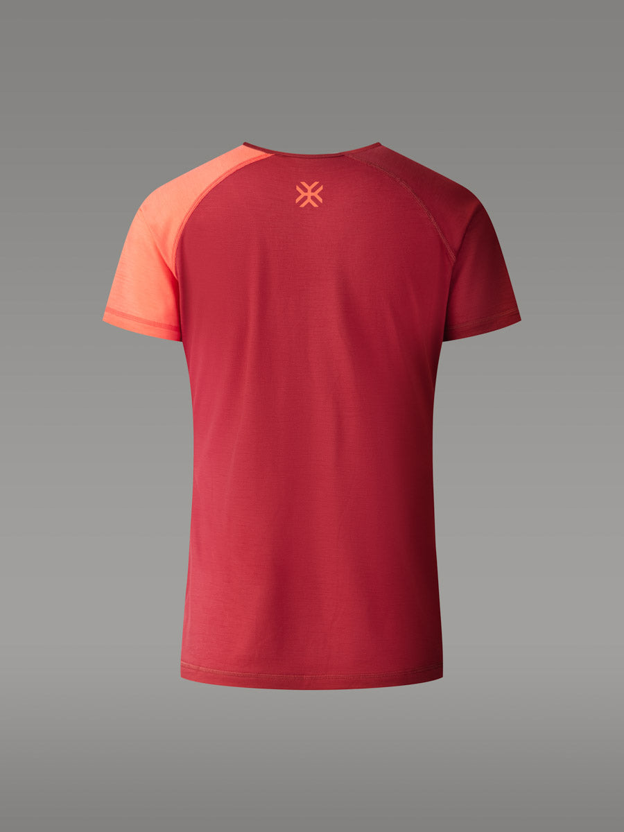 Maglietta BIAFO 100% Merino - coloris Red Sienna

