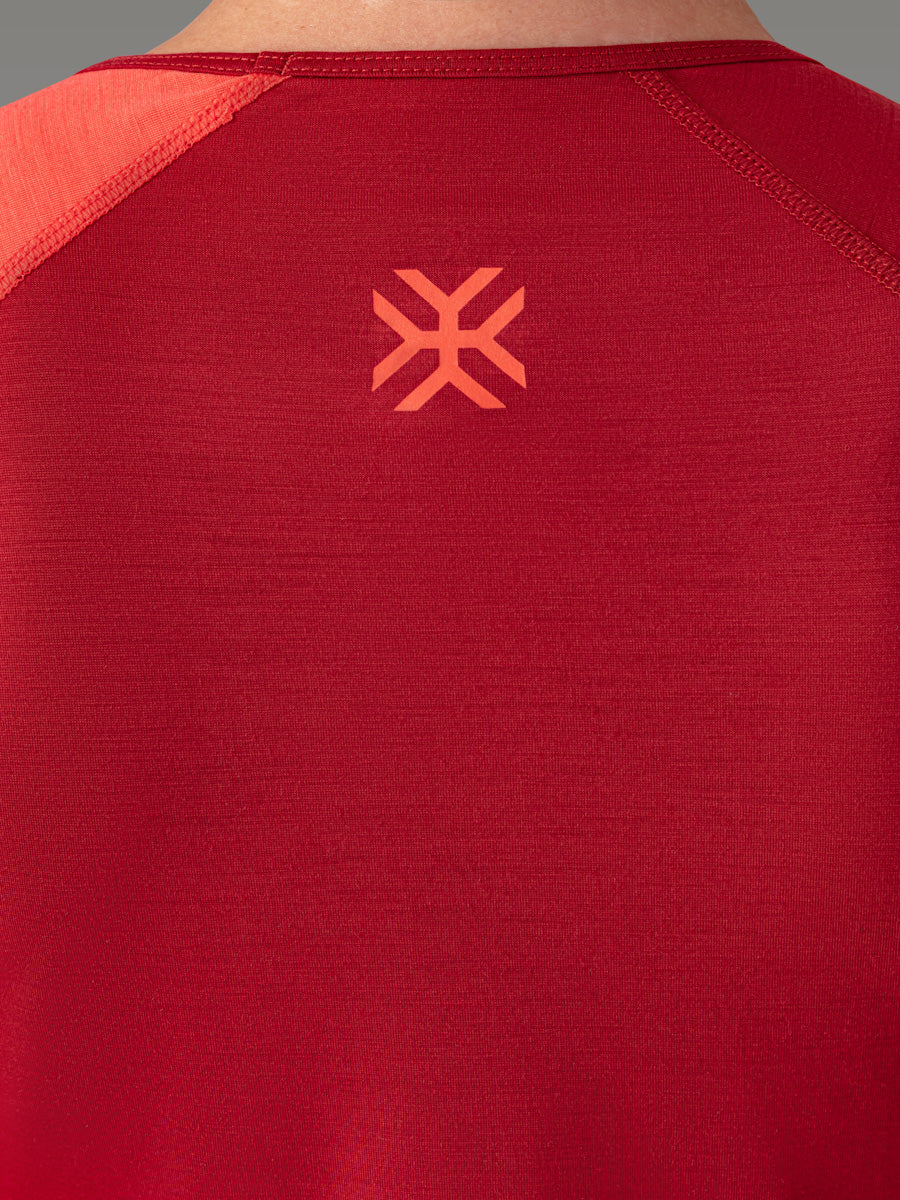 Maglietta BIAFO 100% Merino - coloris Red Sienna

