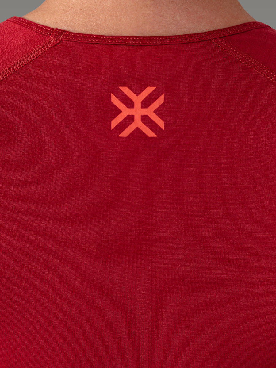 Maglietta MEFONNA 100% Merino - coloris Red Sienna

