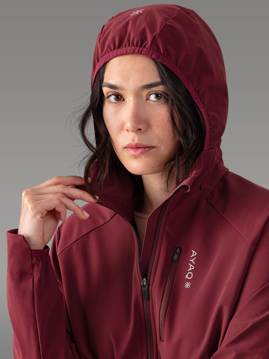 Giacca softshell RAVEN - coloris Red Sienna

