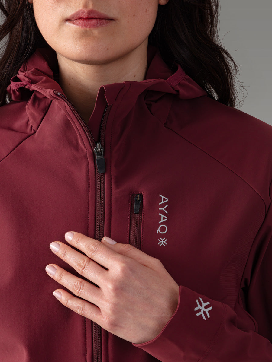 RAVEN Softshell-jakke — Red Sienna