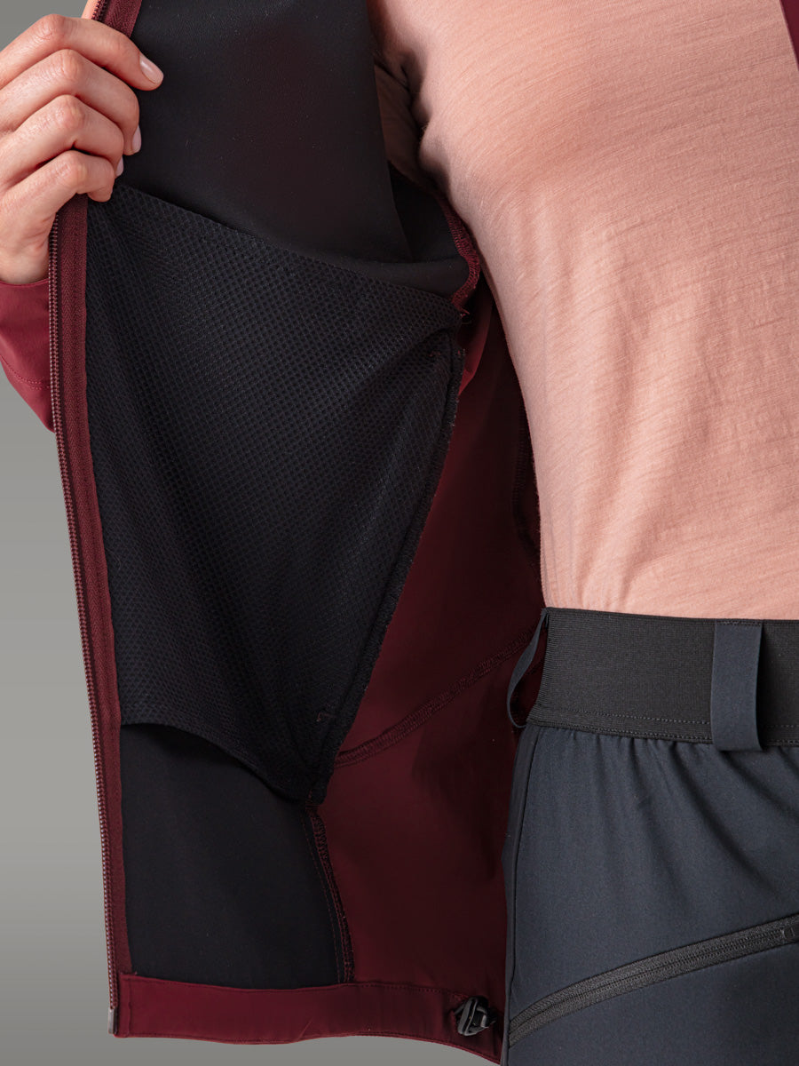 Giacca softshell RAVEN - coloris Red Sienna

